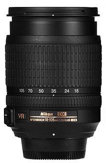 Nikon AF-S DX 18-105mm f3.5-5.6G ED VR lens