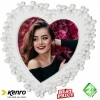 Kenro 4x4 Inch Chloe White Series Heart Photo Frame