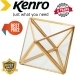 Kenro Gold & Glass Prism Plant Pot