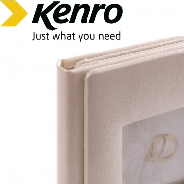 Kenro Professional White CD Folio with 1 Tray + 1 Photo
