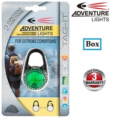 Adventure Lights Guardian Tag It Safety Light Green