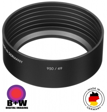 B+W #950 49mm Screw In Metal Lens Hood