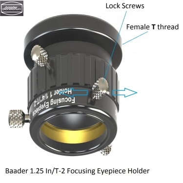 Baader 1.25 In/T-2 Focusing Eyepiece Holder