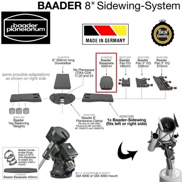 Baader 400mm Sidewing Baseplate