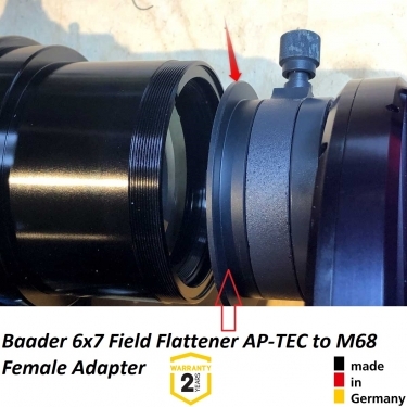 Baader 6x7 Field Flattener AP/TEC to M68 Female Adapter