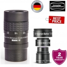 Baader Hyperion 8-24mm Universal Zoom Mark IV With Barlow 2.25X Lens