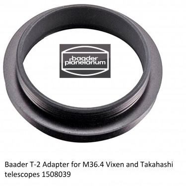 Baader T-2 Adapter for M36.4 Vixen and Takahashi telescopes