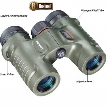 Bushnell 10X28 Trophy Binocular - Green