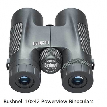 Bushnell 10x42 Powerview Binoculars (Black)