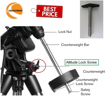 Celestron Altitude Lock Screw for Advanced VX Series Telescopes