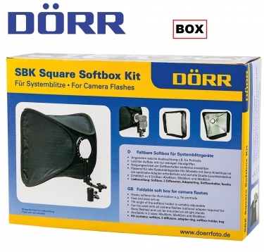 Dorr 40x40cm Square Softbox Kit For Camera Flashes