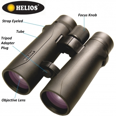 Helios 10X50 Nitrosport Waterproof Roof Prism Binoculars