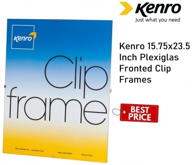 Kenro 15.75x23.5 Inch Plexiglas Fronted Clip Frames