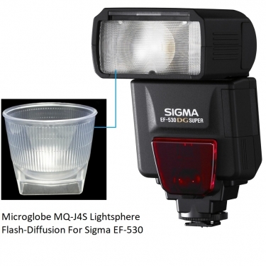 Microglobe MQ-J4S Lightsphere (Clear) Flash-Diffusion For Sigma EF-530