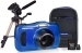 Praktica Luxmedia Blue Camera Kit 16GB Card Case, Desktop Tripod
