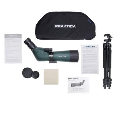 Praktica Highlander 20-60x60mm Angled Spotting Scope Green