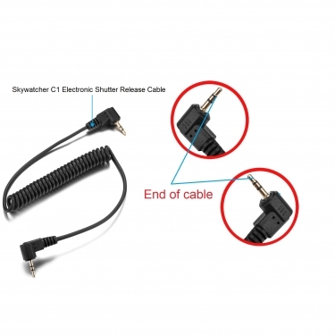 Skywatcher C1 Electronic Shutter Release Cable For Canon EOS Cameras
