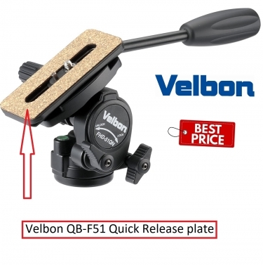 Velbon QB-F51 Quick Release plate for Velbon FHD-51Q fluid head