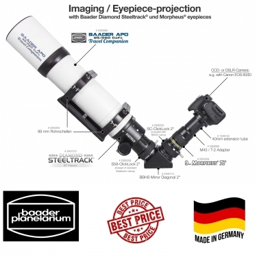 Baader 2-Inch ClickLock clamp for Feathertouch 3,5-Inch Focuser