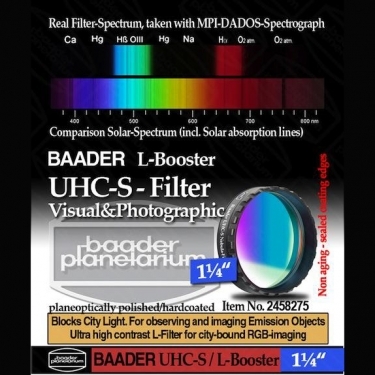 Baader UHC-S 1.25 inch Optically Polished L-Booster Filter