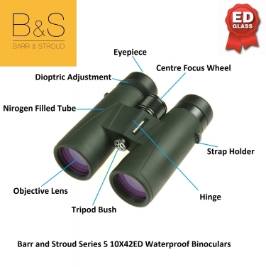 Barr and Stroud Series 5 FMC 10X42 ED WP Roof Prim Binoculars