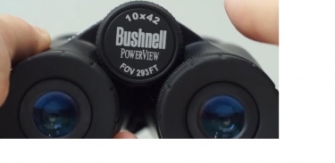 Bushnell 10x42 Powerview Binoculars Black Clamshell