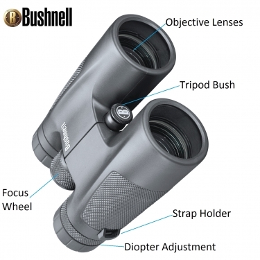 Bushnell 10x42 Powerview Binoculars (Black)