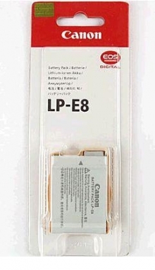 Canon LP-E8 Rechargeable Lithium-Ion Battery (7.2V, 1120 mAh)