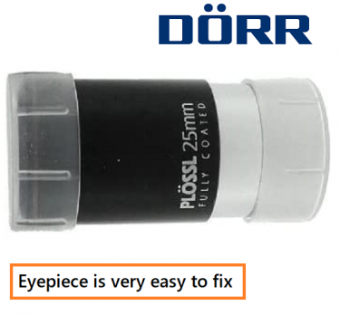 Dorr Danubia 1.25-Inch PL25 Plossl 25mm Astro Telescope Eyepiece