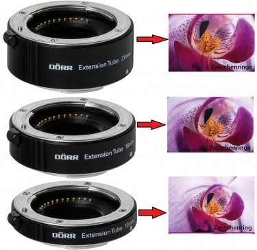 Dorr Extension Tube Kit (10, 16, 21mm) For Fujifilm X