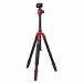 Dorr HQ1315 5 Section Black/Red Carbon Fibre Tripod With Ball Head