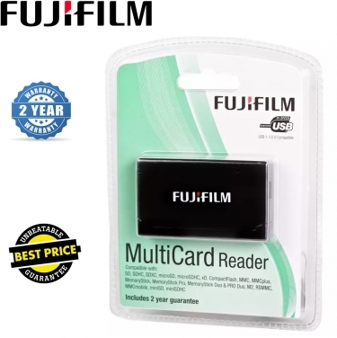 Fuji USB Multi Card Reader - SD, Micro SD, SDHC, xD, CF, MMC, Memory