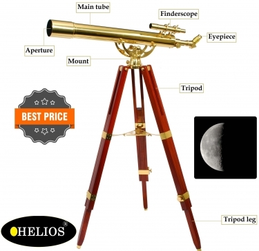 Helios 36x Fine Brass 80900 Traditional Telescope