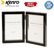 Kenro 7x5 Inch Twin Whisper Classic Photo Frame - Black