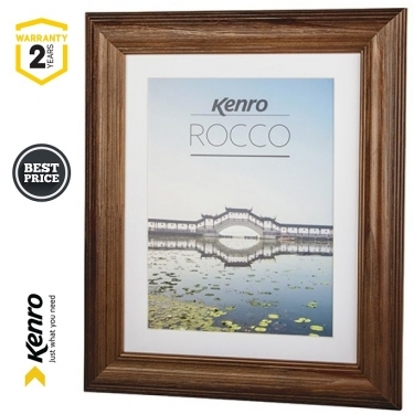 Kenro Rocco Frame 7x5 Inch With Mat 6x4 Inch - Brown