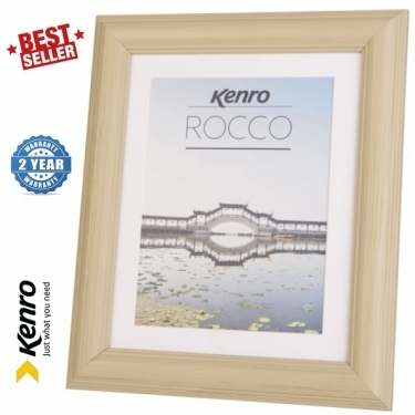 Kenro Rocco 7x5-Inch With Mat 6x4-Inch Photo Frame - Grey