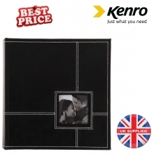 Kenro Sonata Black Classic 7x5-Inch Memo Album 200