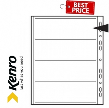 Kenro 120mm Negative Acetate File Pages Pack of 100