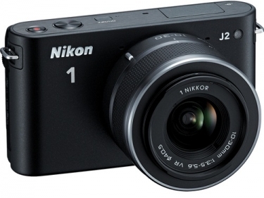 Nikon 1 Digital Camera J2 With 10-30mm VR Zoom Lens Black