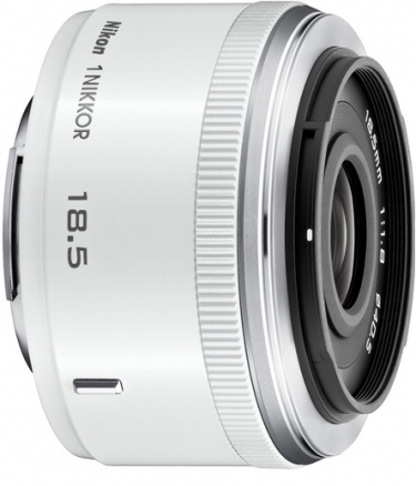 Nikon 1 Nikkor 18.5mm f/1.8 Lens For CX Format White