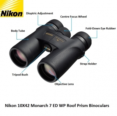 Nikon 10X42 Monarch 7 ED WP Roof Prism Binoculars