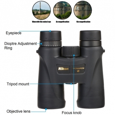 Nikon 10x42 Monarch 3 WP Roof Prism Binoculars