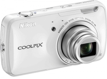 Nikon 16 Megapixel COOLPIX S800c Digital Camera White