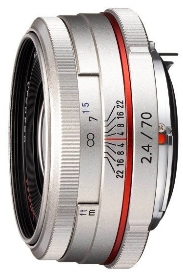 Pentax HD 70mm F2.4 DA Limited Lens (Silver)