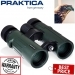 Praktica Pioneer 10x42mm Waterproof Binoculars Green