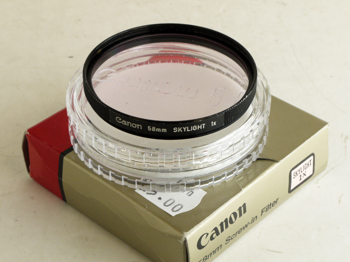 Canon 58mm Skylight 1A filter Microglobe London UK