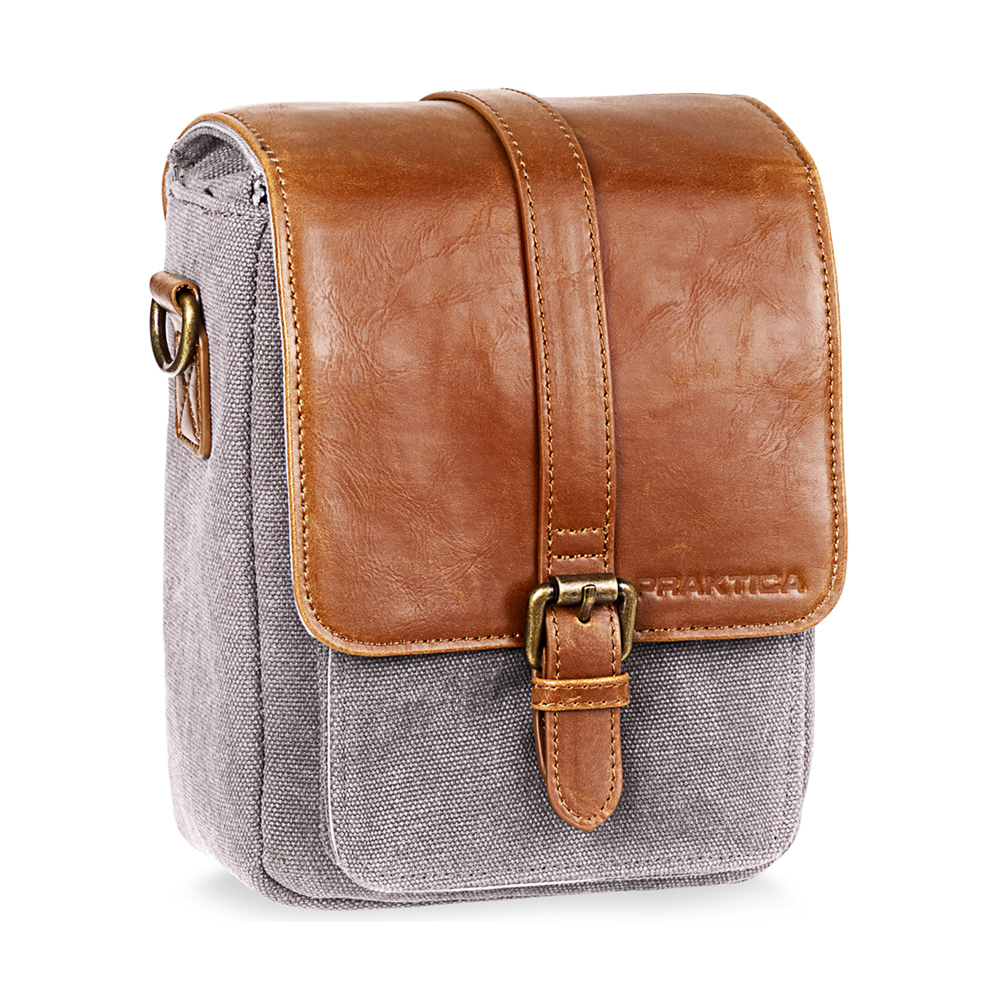 £28 Praktica Heritage Binocular Shoulder Case Bag Grey London