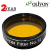 Olivon 1.25" High-Quality Yellow #12 Filter