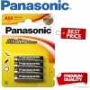 Panasonic Alkaline Power AAA LR03 Batteries - 10 Pack