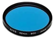 Hoya 62mm Standard 80C Blue Filter